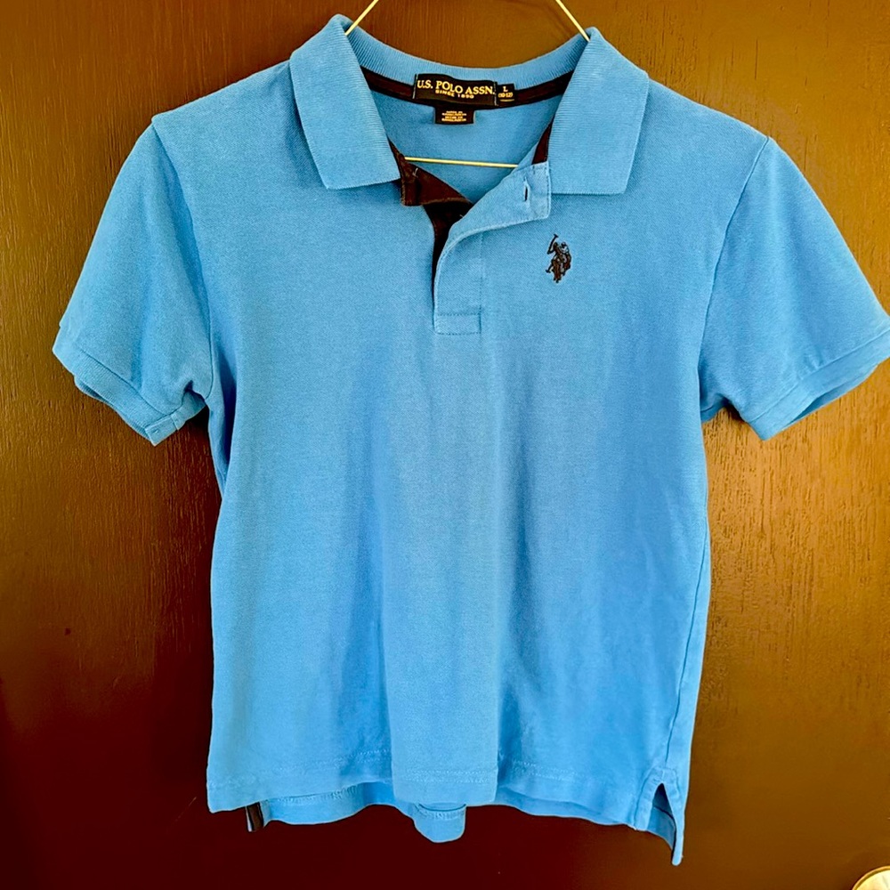 Boys US Polo Assn. - Blue Polo Size Large